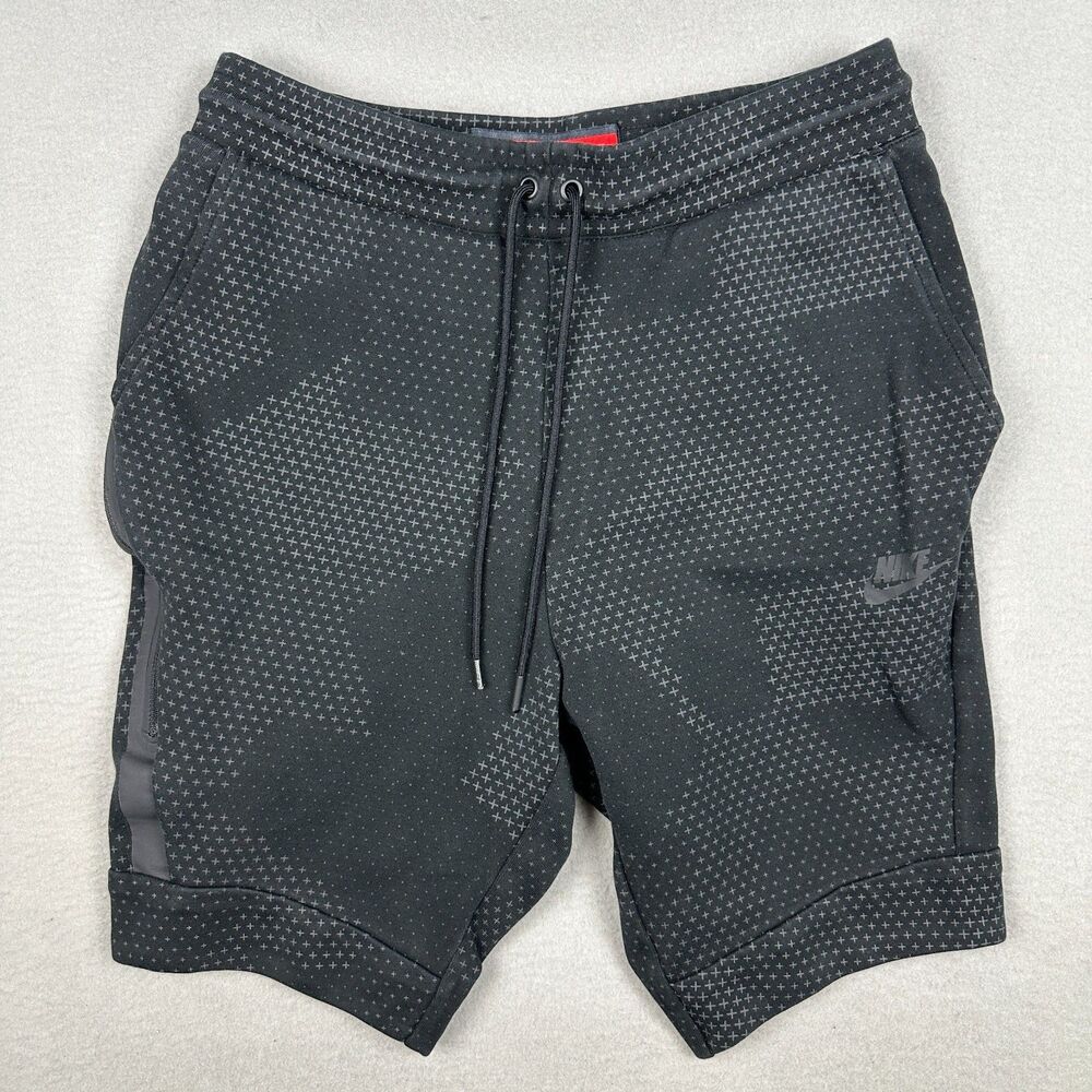 Nike Mens Small 9" Sportswear M NSW Tech Fleece Short GX 1.0 Black 886193-010